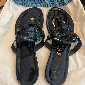 Tory Burch Miller Sandal - Black Patent